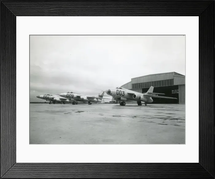 Framed Print : The first three Sud-Aviation SO4050 Vautour II prototypes