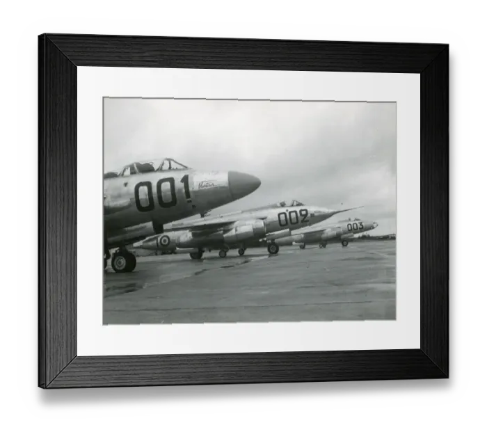Framed Print : The first three Sud-Aviation SO4050 Vautour II prototypes Framed Print : The first three Sud-Aviation SO4050 Vautour II prototypes