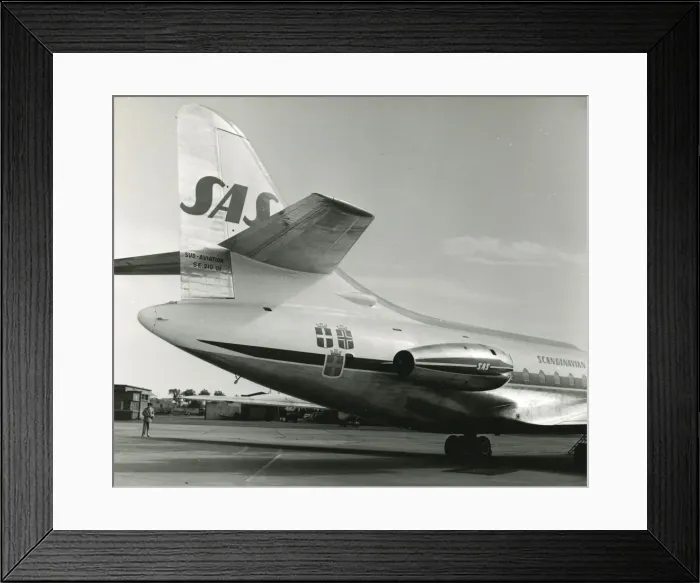 Framed Print : Sud-Aviation SE210 01 Caravelle of SAS Framed Print : Sud-Aviation SE210 01 Caravelle of SAS