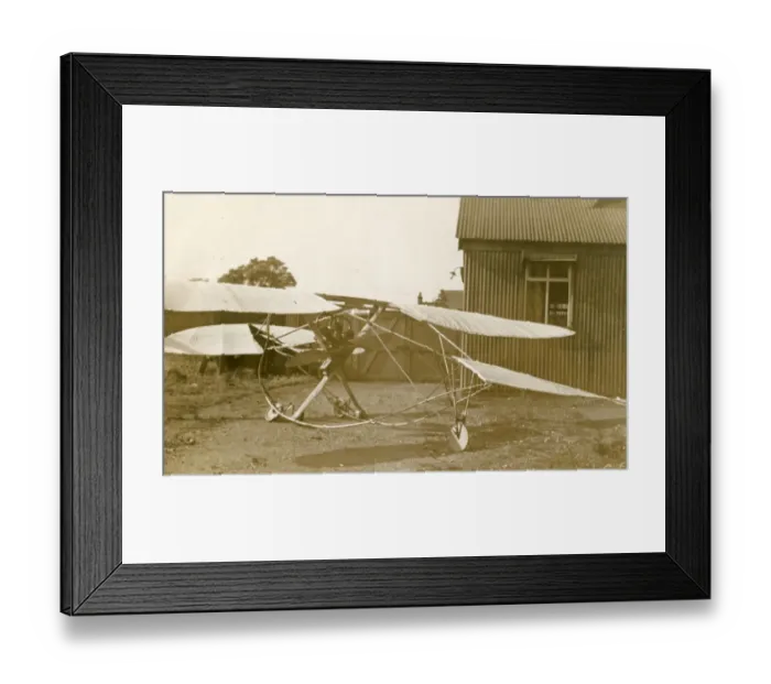 Framed Print : Baden-Powell Scout monoplane (The Midge) during construc? Framed Print : Baden-Powell Scout monoplane (The Midge) during construc?