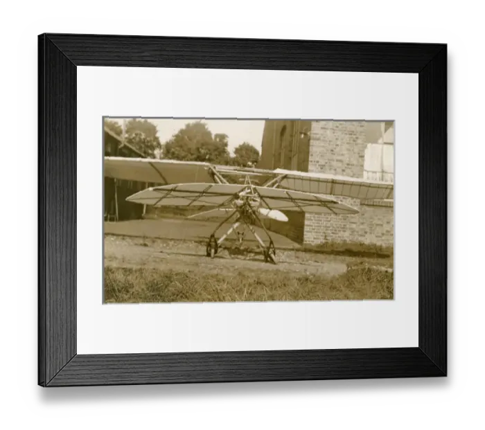 Framed Print : Baden-Powell Scout monoplane (The Midge) during construc? Framed Print : Baden-Powell Scout monoplane (The Midge) during construc?