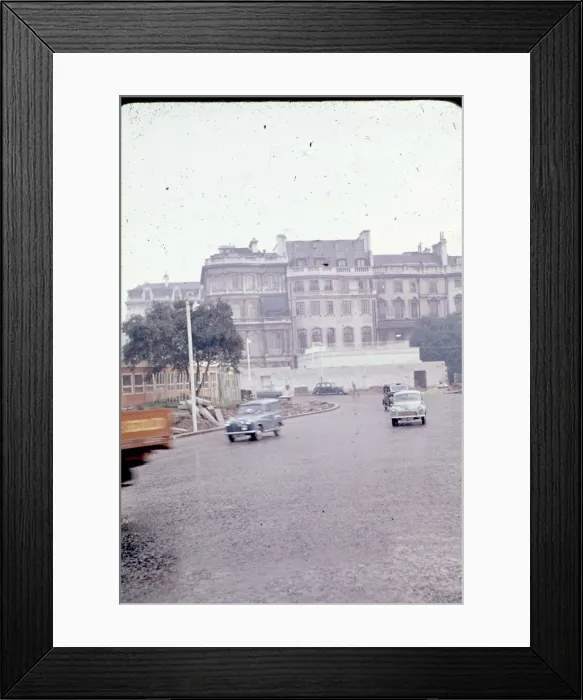 Framed Print : Construction work for the lecture theatre at No. 4 Hamilt? Framed Print : Construction work for the lecture theatre at No. 4 Hamilt?