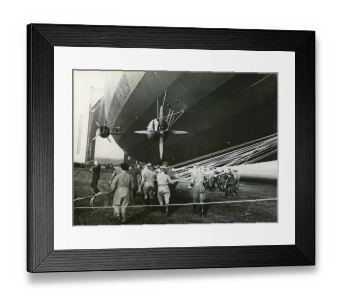 Framed Print : LZ 129 Hindenburg at Frankfurt, on 14 May 1936 after its? Framed Print : LZ 129 Hindenburg at Frankfurt, on 14 May 1936 after its?