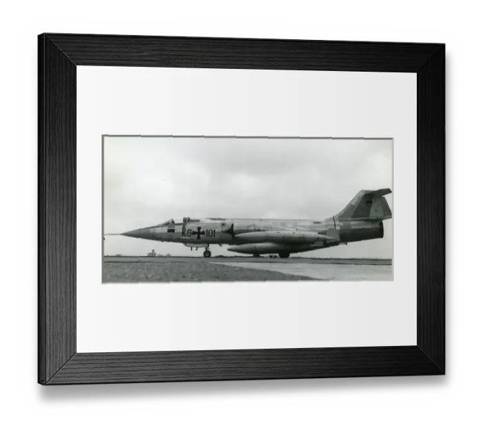 Framed Print : The first Fokker-built F-104G Starfighter for the Luftwa?