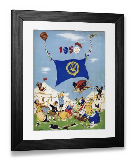 Framed Print : Cover of the 1950 Royal Aeronautical Society Garden Part? Framed Print : Cover of the 1950 Royal Aeronautical Society Garden Part?