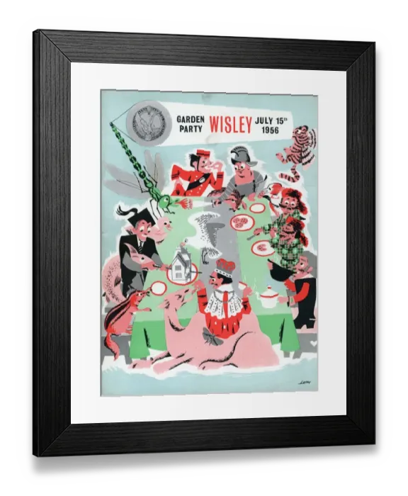 Framed Print : Cover of the 1956 Royal Aeronautical Society Garden Part? Framed Print : Cover of the 1956 Royal Aeronautical Society Garden Part?