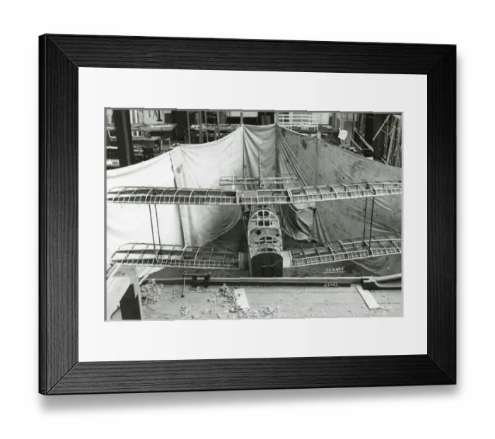 Framed Print : The part-constructed Gloster Gannet, G-EBHU Framed Print : The part-constructed Gloster Gannet, G-EBHU