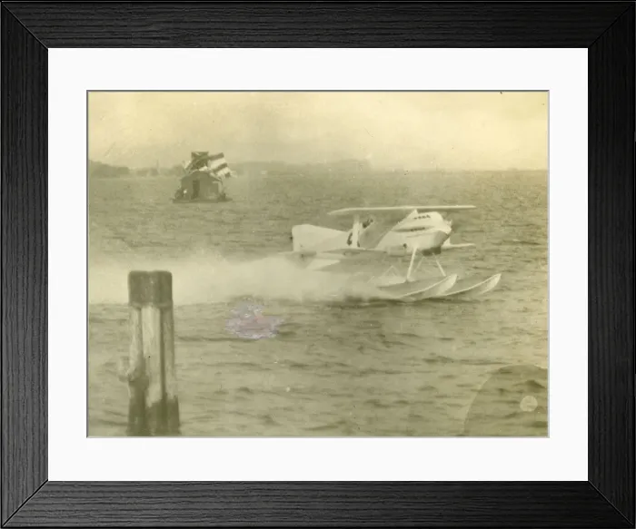 Framed Print : Gloster III during take-off Framed Print : Gloster III during take-off
