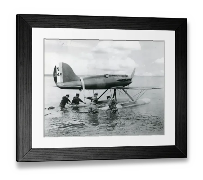 Framed Print : The High Speed Flight handling party launch Gloster VI, ? Framed Print : The High Speed Flight handling party launch Gloster VI, ?