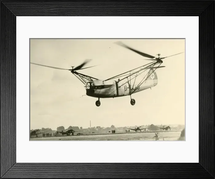 Framed Print : The prototype Focke Achgelis Fa223V1 Drache (Dragon), D-? Framed Print : The prototype Focke Achgelis Fa223V1 Drache (Dragon), D-?