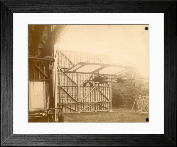 Framed Print : The steam engine for driving the whirling table in the s? Framed Print : The steam engine for driving the whirling table in the s?