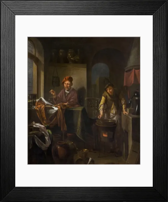 Framed Print : An Alchemist and his Assistant Framed Print : An Alchemist and his Assistant