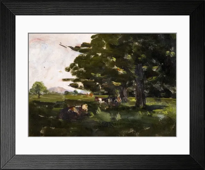 Framed Print : Cows under Trees Framed Print : Cows under Trees