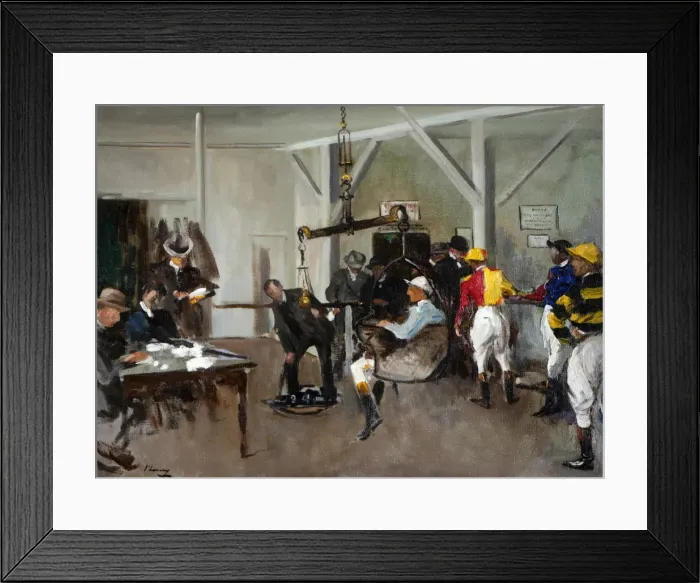 Framed Print : The Weighing Room, Hurst Park Framed Print : The Weighing Room, Hurst Park
