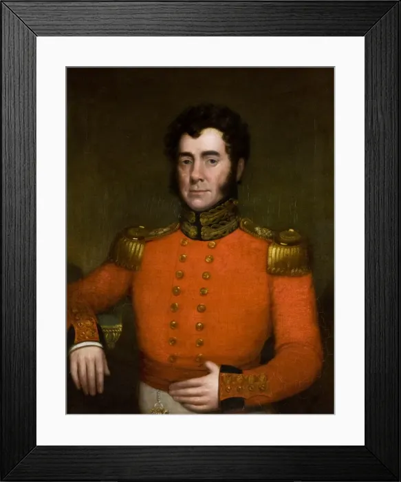 Framed Print : Major Lachlan MacLaine Framed Print : Major Lachlan MacLaine