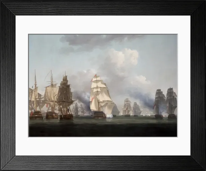 Framed Print : Attack of the French Squadron under Mons Framed Print : Attack of the French Squadron under Mons