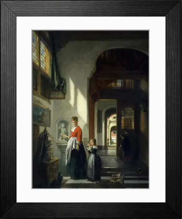 Framed Print : Dutch Interior Framed Print : Dutch Interior
