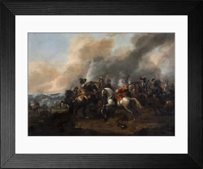 Framed Print : A Cavalry Skirmish Framed Print : A Cavalry Skirmish