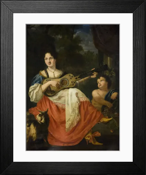 Framed Print : Lady with a Guitar Framed Print : Lady with a Guitar