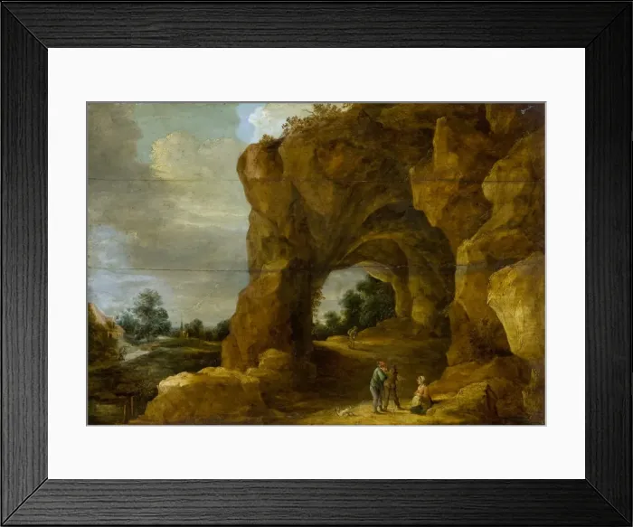Framed Print : Rocky Arch with Figures Framed Print : Rocky Arch with Figures