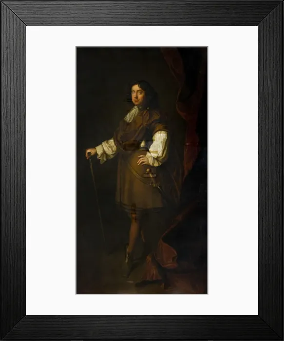 Framed Print : Portrait of a Man, thought to be Sir Robert King, BT Framed Print : Portrait of a Man, thought to be Sir Robert King, BT