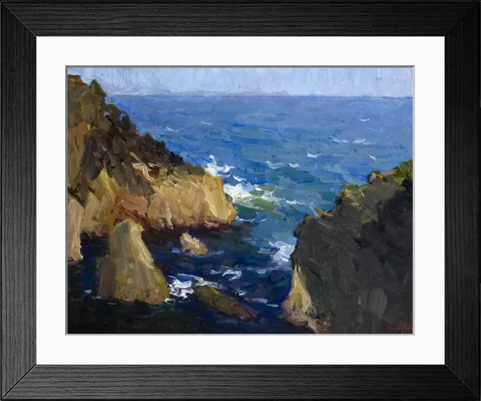 Framed Print : Surge of the Sea, Ardglass Framed Print : Surge of the Sea, Ardglass