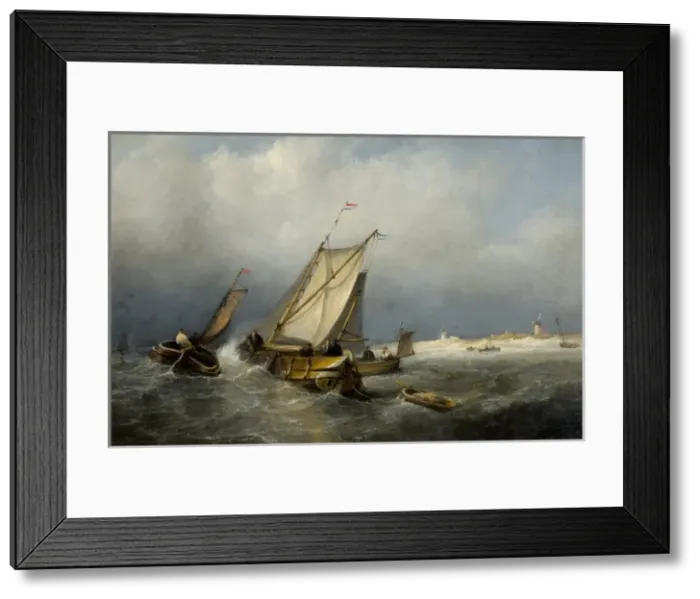 Framed Print : Fishing Boats, Holland Framed Print : Fishing Boats, Holland