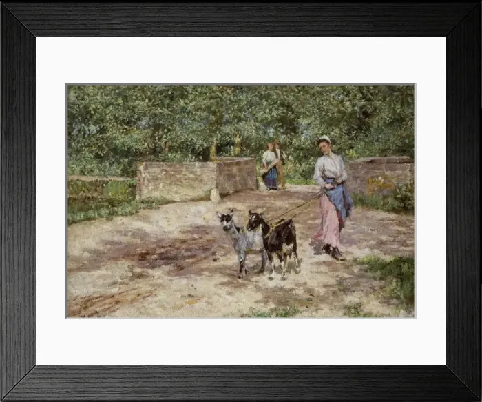 Framed Print : The Goat Girl Framed Print : The Goat Girl