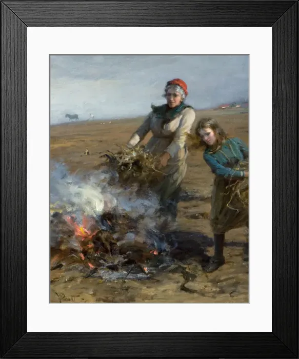 Framed Print : Burning the Shaws Framed Print : Burning the Shaws