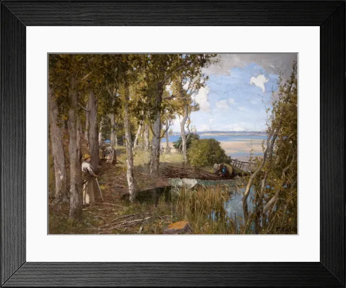 Framed Print : The Faggot Gatherers Framed Print : The Faggot Gatherers