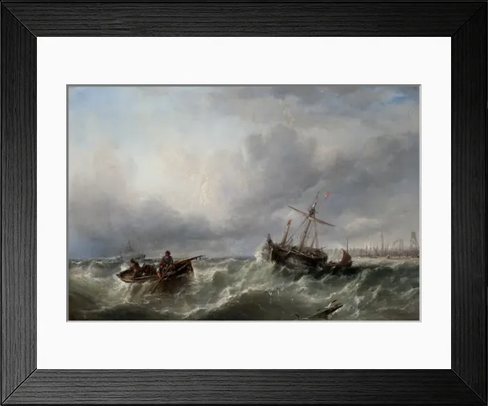 Framed Print : Morning after the Storm, off Yarmouth Framed Print : Morning after the Storm, off Yarmouth