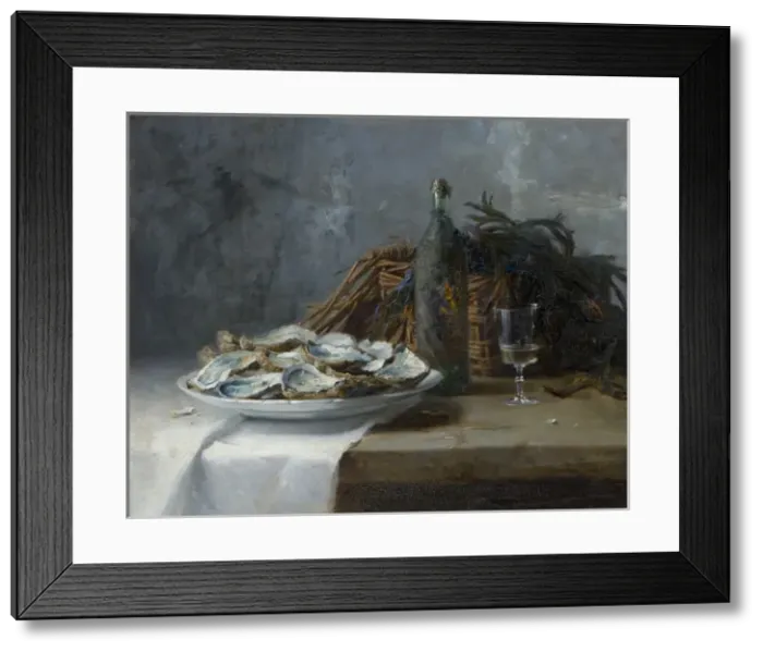 Framed Print : Still Life with Oysters Framed Print : Still Life with Oysters