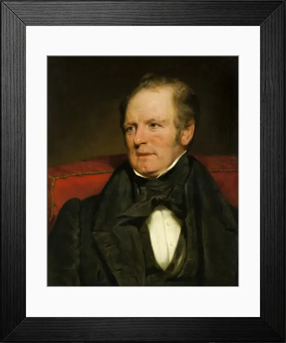 Framed Print : John Ward 1777-1836 (c.1836). Crowley, Nicholas Joseph 1819-1857. Date: 1836 (circa) Framed Print : John Ward 1777-1836 (c.1836). Crowley, Nicholas Joseph 1819-1857. Date: 1836 (circa)