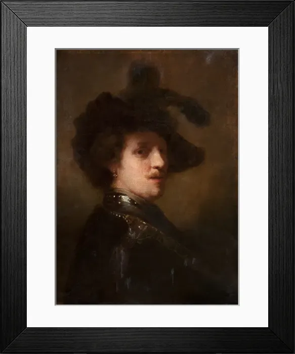 Framed Print : Copy of a Rembrandt Self-Portrait Framed Print : Copy of a Rembrandt Self-Portrait
