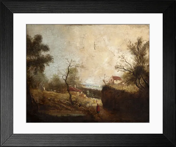 Framed Print : Landscape. Unknown 19th century Framed Print : Landscape. Unknown 19th century
