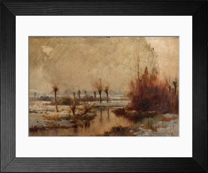 Framed Print : Landscape. Rickatson, Octavius fl.1880-1893 Framed Print : Landscape. Rickatson, Octavius fl.1880-1893