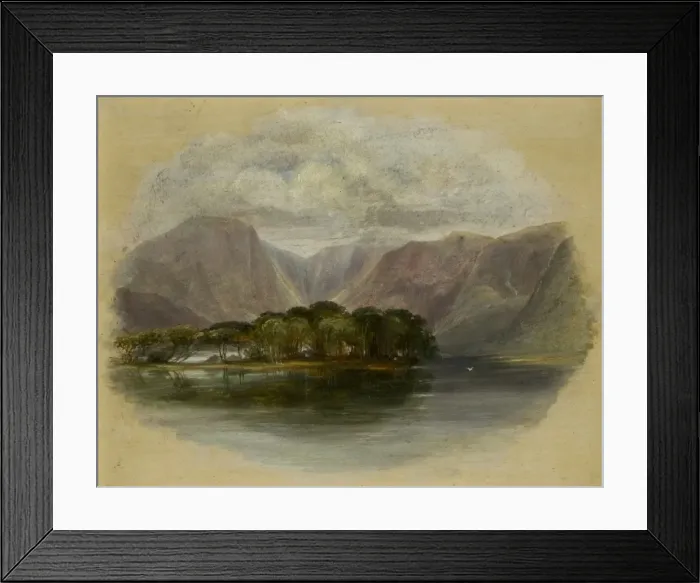 Framed Print : Landscape. Nicholl, Andrew 1804-1886 Framed Print : Landscape. Nicholl, Andrew 1804-1886