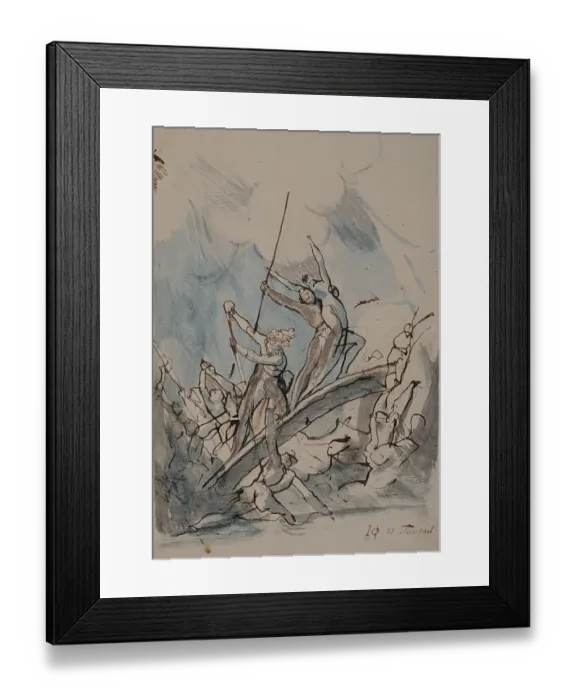 Framed Print : Pylades & Orestes escaping from Tauris with Iphigenia Euripi Framed Print : Pylades & Orestes escaping from Tauris with Iphigenia Euripi
