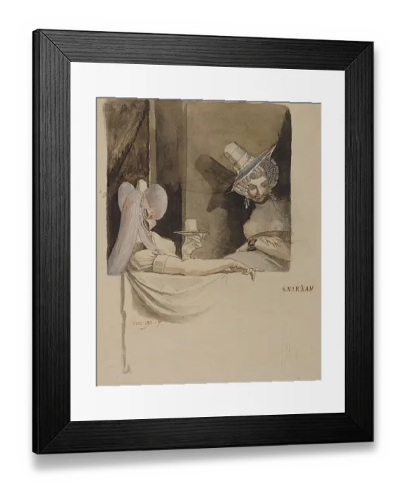 Framed Print : Two Courtesans at a Window Framed Print : Two Courtesans at a Window