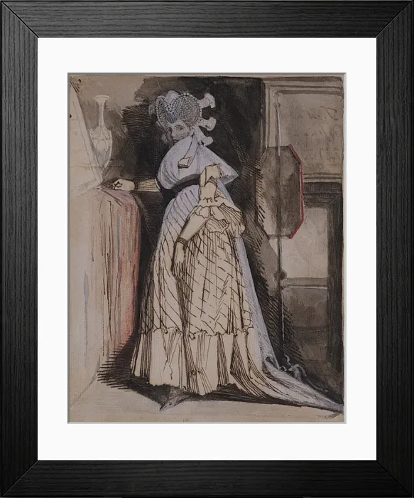 Framed Print : Woman at a Dressing Table Framed Print : Woman at a Dressing Table