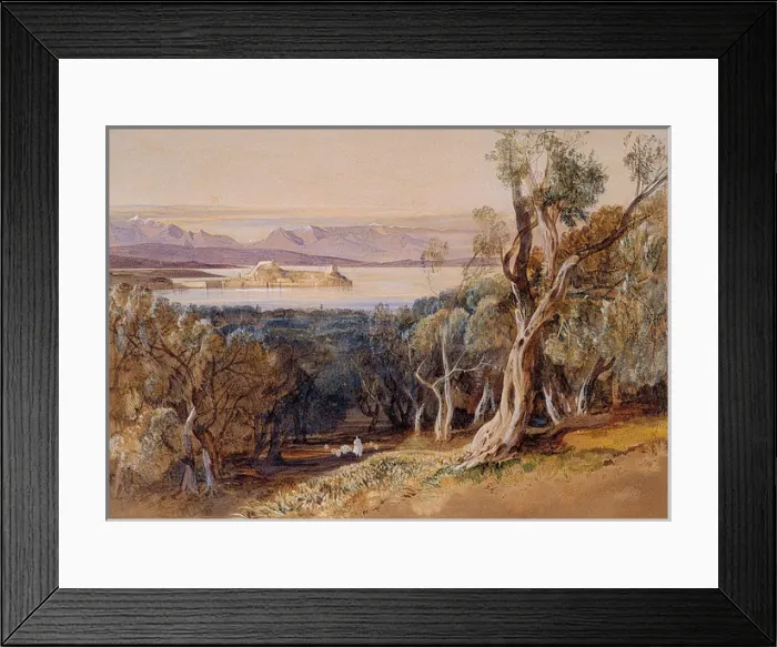 Framed Print : Corfu: The Citadel from near the Village of Ascension Framed Print : Corfu: The Citadel from near the Village of Ascension