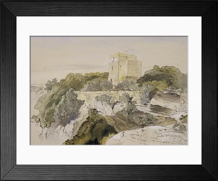 Framed Print : Malta (1866). Lear, Edward 1812 - 1888. Date: 1866