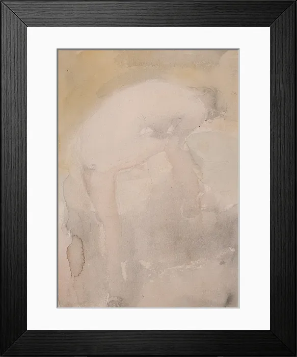 Framed Print : Standing Nude c Framed Print : Standing Nude c