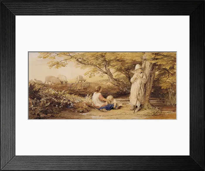 Framed Print : The Piping Shepherd Framed Print : The Piping Shepherd