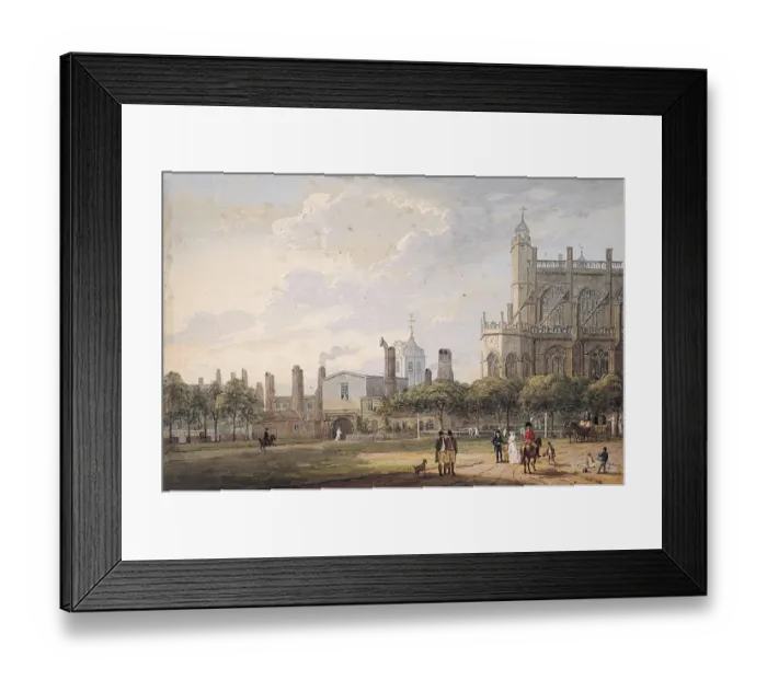 Framed Print : St. Georges Chapel, Windsor, from inside Henry VIII Gate