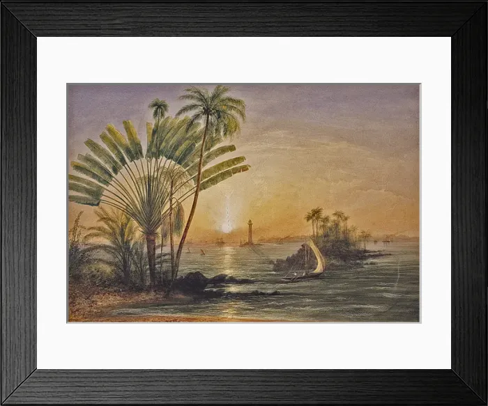 Framed Print : Galle Harbour, Ceylon Framed Print : Galle Harbour, Ceylon