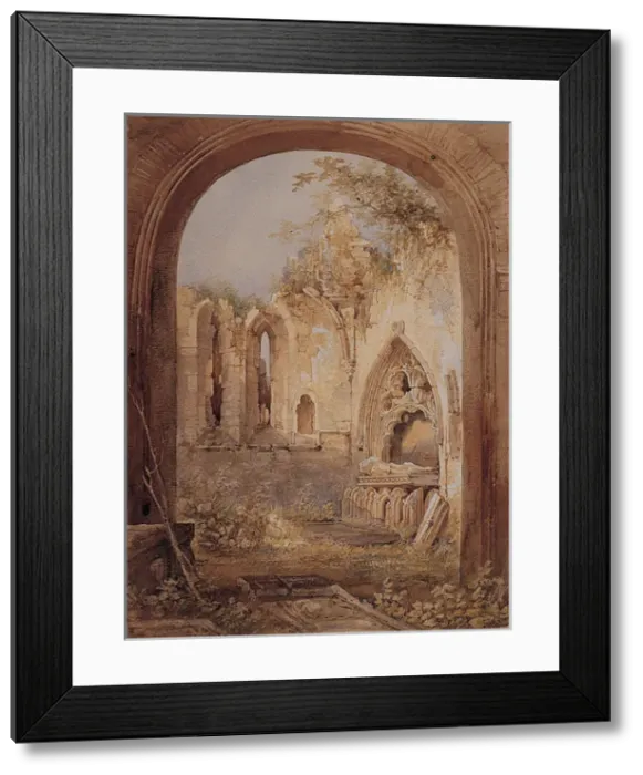 Framed Print : Cahan Abbey, with the OCahan Tomb, Dungiven, Co. Londonderry Framed Print : Cahan Abbey, with the OCahan Tomb, Dungiven, Co. Londonderry