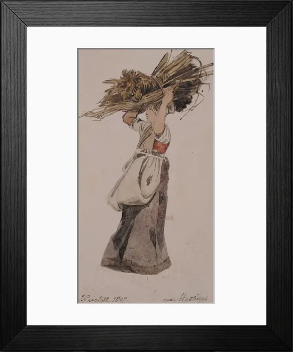 Framed Print : A Stick Gatherer near Hastings Framed Print : A Stick Gatherer near Hastings