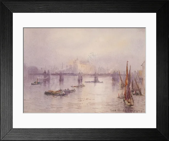 Framed Print : Charing Cross Bridge, London Framed Print : Charing Cross Bridge, London