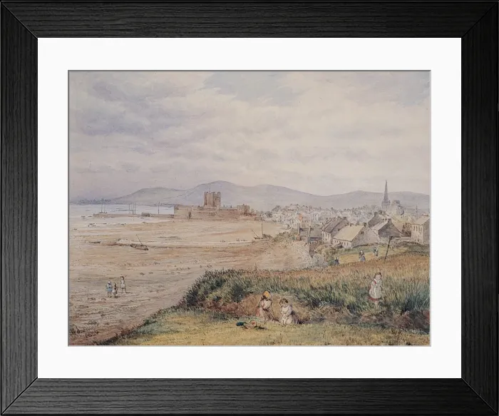 Framed Print : Town and Castle of Carrickfergus Framed Print : Town and Castle of Carrickfergus